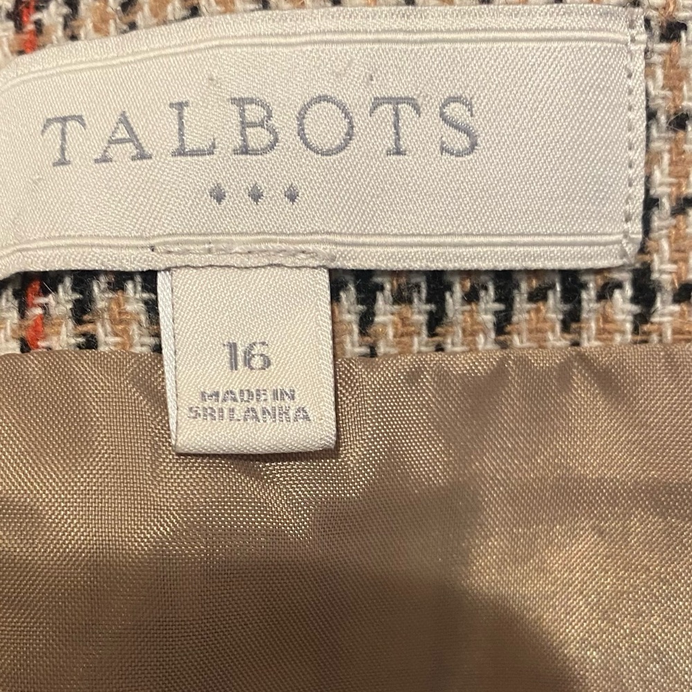 Talbots Multicolor Plaid Pencil Skirt - Picture 3 of 4